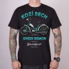 Motorkářské Tričko BLACK HEART KOZÍ DECH jawa stadion s11