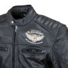 Pánská kožená bunda W TEC Black Heart Wings Leather Jacket (4)