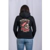 Dámská Mikina BLACK HEART PIN UP SKULL