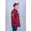 A FLANELOVÁ ZATEPLENÁ KOŠILE BLOOD HUNTER (Barva Červená, Velikost 3Xl)