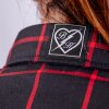 A Dámská košile BLACK HEART RED LINE (Barva Černá, Velikost L)