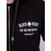 Pánská Mikina Zip BLACK HEART HOT ROD MOTORCYCLE (Barva Černá, Velikost 3Xl)