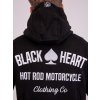 Pánská Mikina Zip BLACK HEART HOT ROD MOTORCYCLE (Barva Černá, Velikost 3Xl)