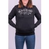 Dámská mikina BLACK HEART PIN UP SKULL