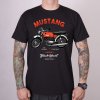 MOTORKÁŘSKÉ Triko BLACK HEART MUSTANG1