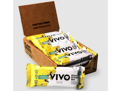 Vegan protein tyčinky VIVO LIFE kešu lemon produkt velká