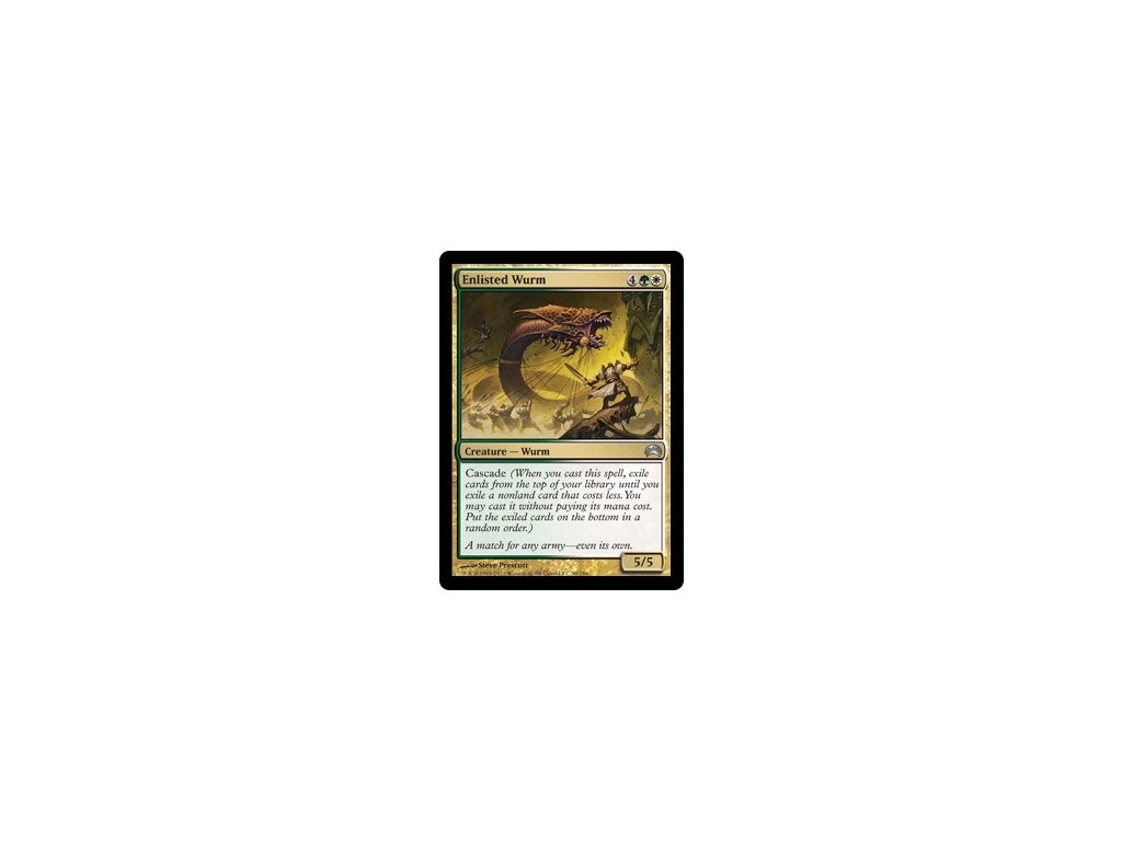 Enlisted Wurm (Foil NE, Stav Near Mint)