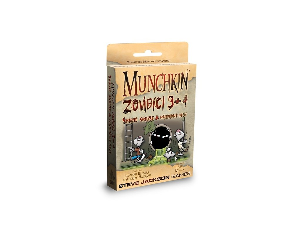Munchkin - Zombíci - rozšíření 3. + 4. - Skryté skrýše a náhradní díly