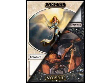 Angel / Demon token - PRERELEASE PROMO (Foil NE, Stav Near Mint)