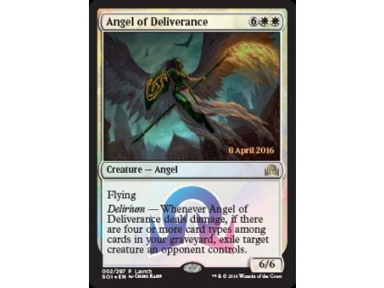 Angel of Deliverance - LAUNCH PROMO FOIL (Foil NE, Stav Near Mint)