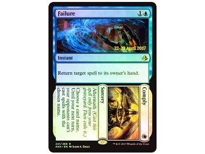 Failure // Comply - PRERELEASE PROMO FOIL (Foil ANO, Stav Near Mint)