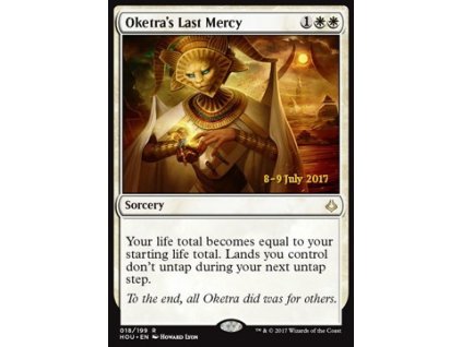 Oketra's Last Mercy - PRERELEASE PROMO FOIL (Foil NE, Stav Near Mint)
