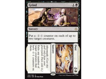 Grind // Dust - PRERELEASE PROMO FOIL (Foil NE, Stav Near Mint)