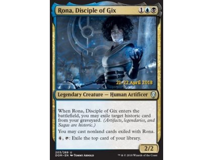 Rona, Disciple of Gix - PRERELEASE FOIL (Foil NE, Stav Near Mint)
