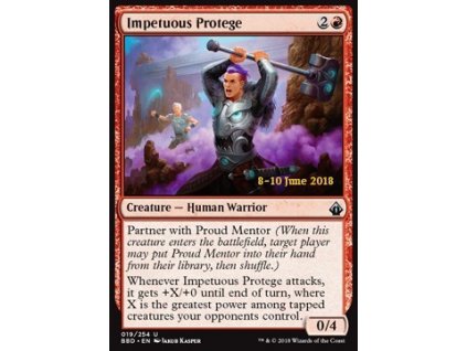 Impetuous Protege - PROMO FOIL (Foil NE, Stav Near Mint)