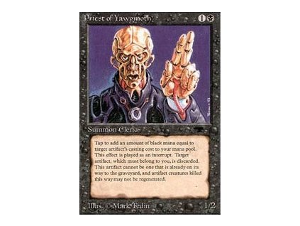 Priest of Yawgmoth - SP (Foil NE, Stav Light Played)