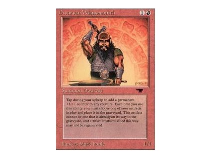 Dwarven Weaponsmith (Foil NE, Stav Played)