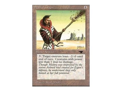 Staff of Zegon (Foil NE, Stav Light Played)