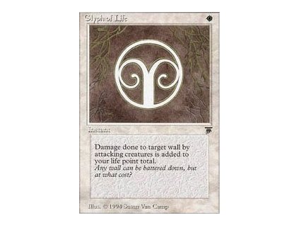 Glyph of Life - SP (Foil NE, Stav Light Played)