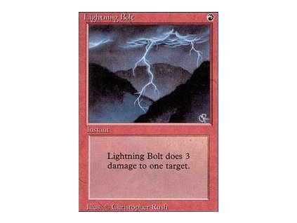 Lightning Bolt (Foil NE, Stav Played)