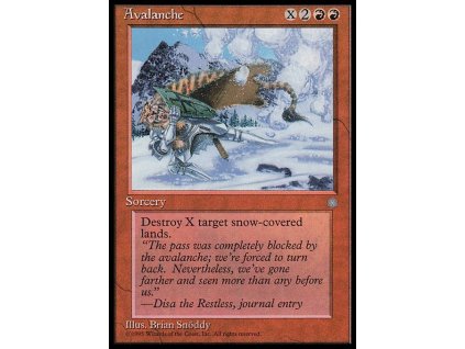 Avalanche (Foil NE, Stav Near Mint)