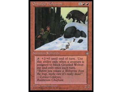 Grizzled Wolverine (Foil NE, Stav Near Mint)