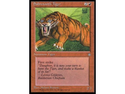 Sabretooth Tiger (Foil NE, Stav Near Mint)