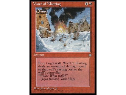 Word of Blasting (Foil NE, Stav Near Mint)