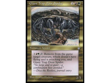 Giant Trap Door Spider