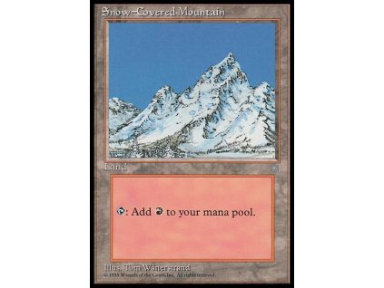 Snow-Covered Mountain (Foil NE, Stav Played)