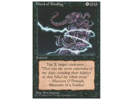 Word of Binding (Foil NE, Stav Near Mint)