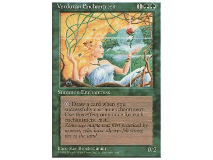 Verduran Enchantress (Foil NE, Stav Played)
