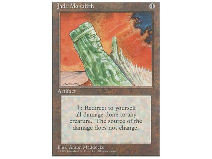 Jade Monolith (Foil NE, Stav Near Mint)
