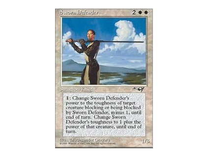 Sworn Defender (Foil NE, Stav Light Played)