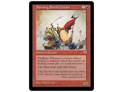 Burning Shield Askari (Foil NE, Stav Near Mint)
