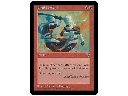 Final Fortune (Foil NE, Stav Near Mint)