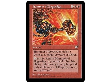 Hammer of Bogardan (Foil NE, Stav Light Played)
