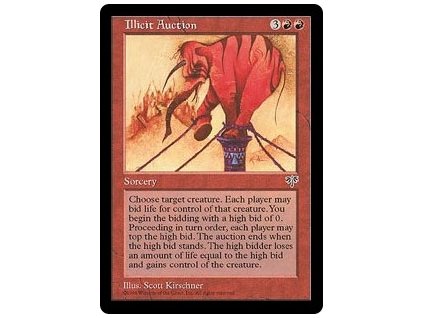 Illicit Auction (Foil NE, Stav Light Played)