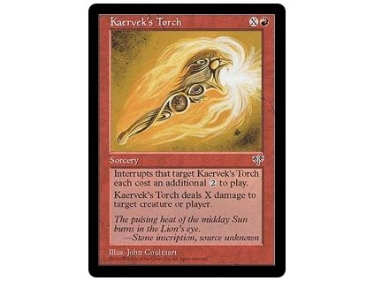 Kaervek's Torch (Foil NE, Stav Near Mint)