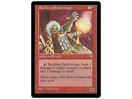 Reckless Embermage (Foil NE, Stav Near Mint)