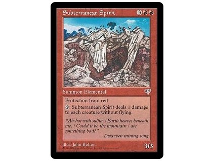 Subterranean Spirit (Foil NE, Stav Near Mint)