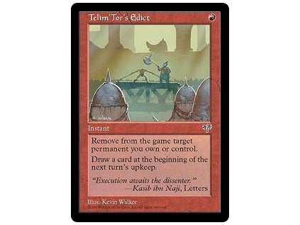 Telim'Tor's Edict (Foil NE, Stav Light Played)