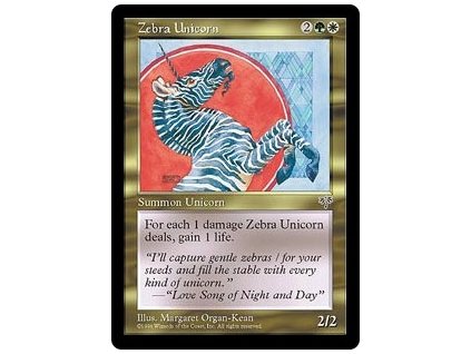 Zebra Unicorn (Foil NE, Stav Near Mint)