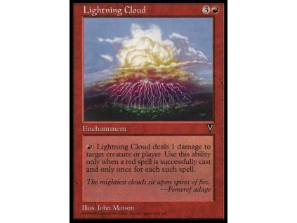 Lightning Cloud (Foil NE, Stav Played)