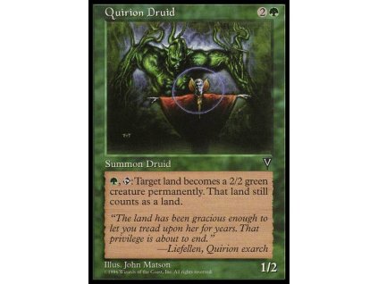 Quirion Druid (Foil NE, Stav Light Played)
