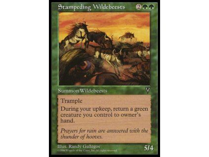 Stampeding Wildebeests