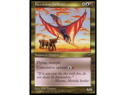 Firestorm Hellkite (Foil NE, Stav Excelent)