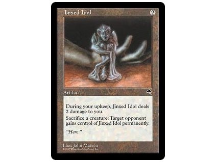 Jinxed Idol (Foil NE, Stav Light Played)