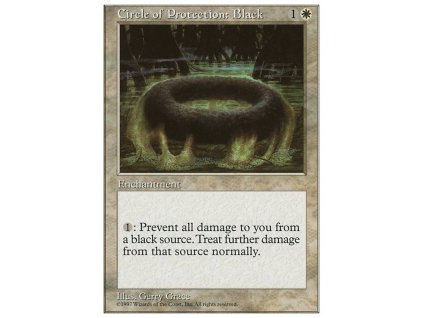 Circle of Protection: Black (Foil NE, Stav Near Mint)