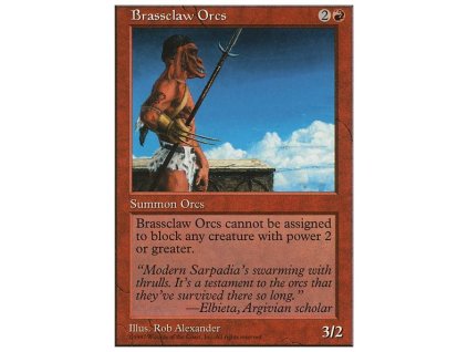 Brassclaw Orcs (Foil NE, Stav Near Mint)